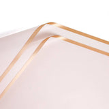 Gold Edge Waterproof Flower Wrapping Paper (20 sheets-bag): 17 Baby Pink