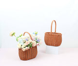 Cute Small Flower Plastic Woven Imitation Basket - Rose and Vine Florals