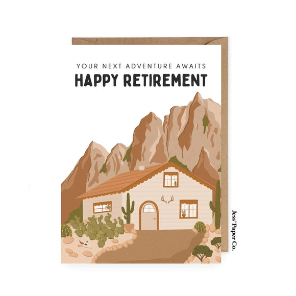Happy Retirement Card - Rose and Vine Florals