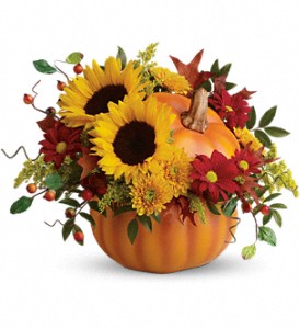 Fall Arrangement in Ceramic Pumpkin Vase Workshop - October 5, 2023