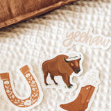 Buffalo Sticker - Rose and Vine Florals