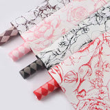 Checked Vintage Flower Wrapping Paper (20pcs/bag): 1 - Pink