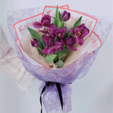Rose Printing Design Flower Wrapping Paper (20pcs/bag): 3 - Black
