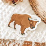 Buffalo Sticker - Rose and Vine Florals