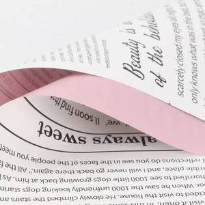 Waterproof Newpapers Double Sided Flower Wrapping Paper (20 sheets/bag): 09 - Light Pink - Rose and Vine Florals