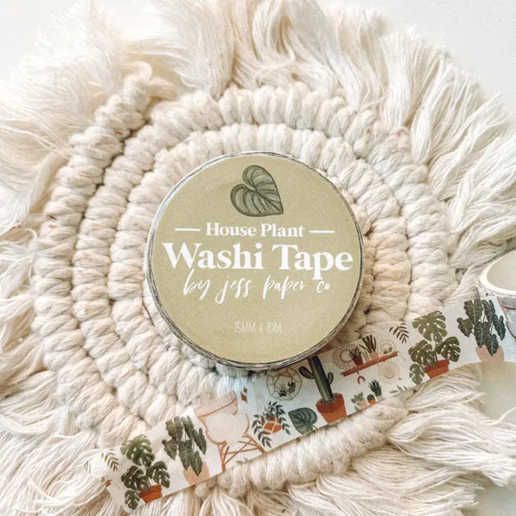 House Plant Washi Tape - Rose and Vine Florals