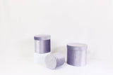Velvet Round Flower Hat Box with Lid: Purple / Medium - Rose and Vine Florals