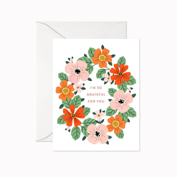 I'm So Grateful For You | Greeting Card