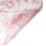 Rose Printing Design Flower Wrapping Paper (20pcs/bag): 3 - Black