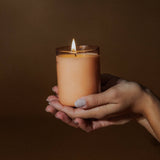 The Garden - Berry + Mint - 8oz Glass Candle - Rose and Vine Florals