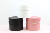 Basic Round Flower Hat Box with Lid - Various Colors and Sizes - For Luxury Flower / Gift / Chocolate Strawberries Arrangements: White / Small