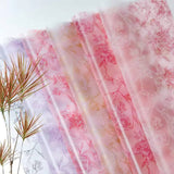 Rose Printing Design Flower Wrapping Paper (20pcs/bag): 4 - Red