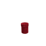 Single Flower Velvet Mini Round Box - Various Colors - For Luxury Flower/ Gift / Chocolate Strawberry Arrangements: Pink