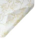 Rose Printing Design Flower Wrapping Paper (20pcs/bag): 3 - Black