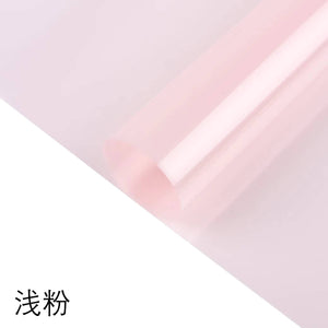 Color Cellophane Flower Wrapping Paper (20pcs/bag): 6 - Baby Pink
