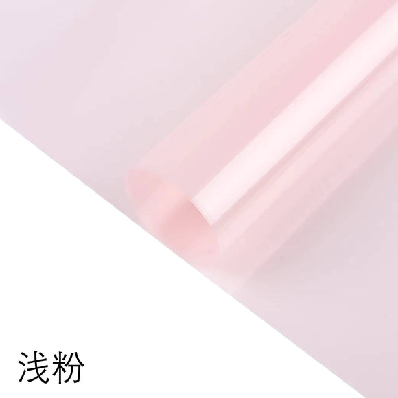 Color Cellophane Flower Wrapping Paper (20pcs/bag): 6 - Baby Pink