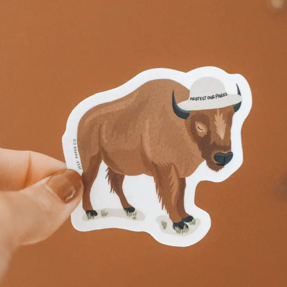 Buffalo Sticker - Rose and Vine Florals
