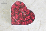 You're my Sunshine Heart Shape Flower Gift Box with Clear Lid: Black / Medium - Rose and Vine Florals
