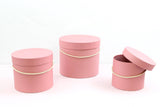 Basic Round Flower Hat Box with Lid - Various Colors and Sizes - For Luxury Flower / Gift / Chocolate Strawberries Arrangements: White / Small