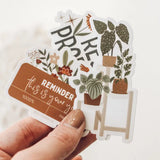 Plant Stand Sticker - Rose and Vine Florals