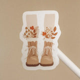 Floral Boots Sticker - Rose and Vine Florals