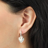 Sweetheart Earrings: Yellow Gold - Rose and Vine Florals