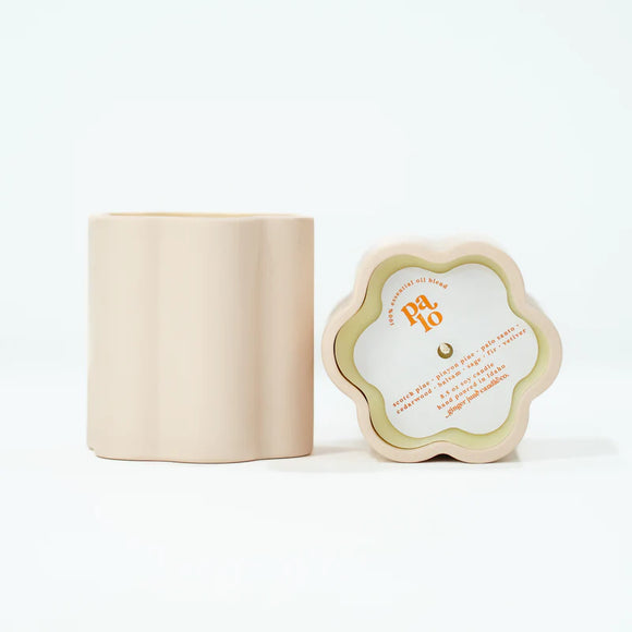 Palo Scent Daisy Ceramic Candle - Rose and Vine Florals