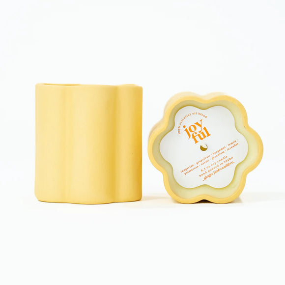 Daisy Ceramic Candle - Rose and Vine Florals