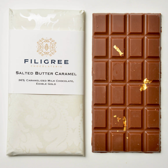Salted Butter Caramel Chocolate Bar - Rose and Vine Florals