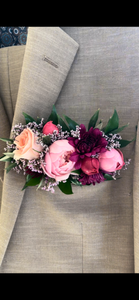 Pocket Floral Square - Rose and Vine Florals