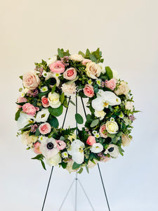 Premium Sympathy Wreath - Rose and Vine Florals