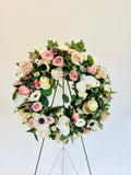 Premium Sympathy Wreath - Rose and Vine Florals