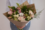 Large Soft Handtied Bouquet - Rose and Vine Florals