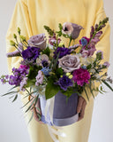 Mothers Day Lavender Hat Box - Rose and Vine Florals