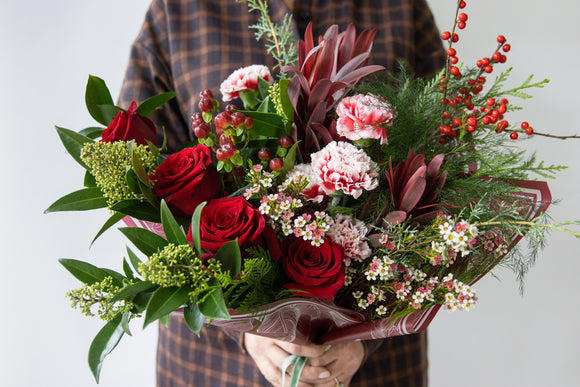 Red Modern Holiday Bouquet