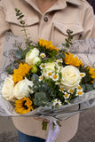 Mothers Day Sunflowers and Ranunculus Bouquet