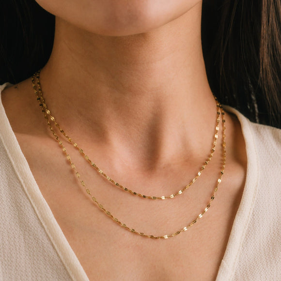 Ray Layered Necklace -Gold