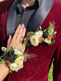 Pocket Floral Square - Rose and Vine Florals