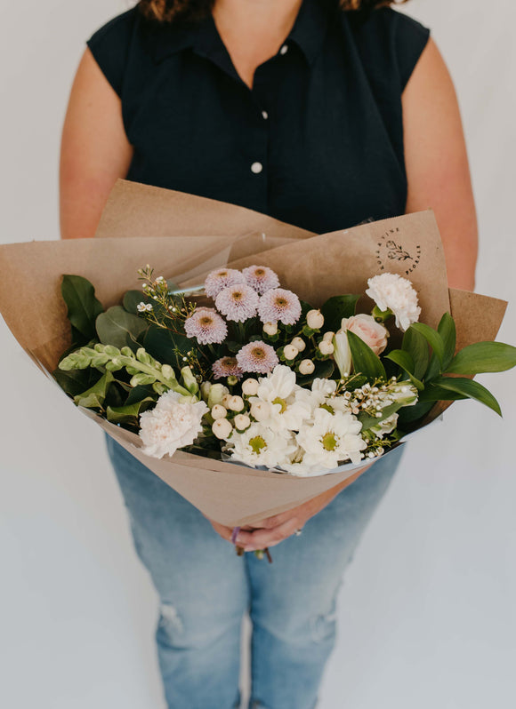 Small Soft Seasonal Bouquet - Rose and Vine Florals
