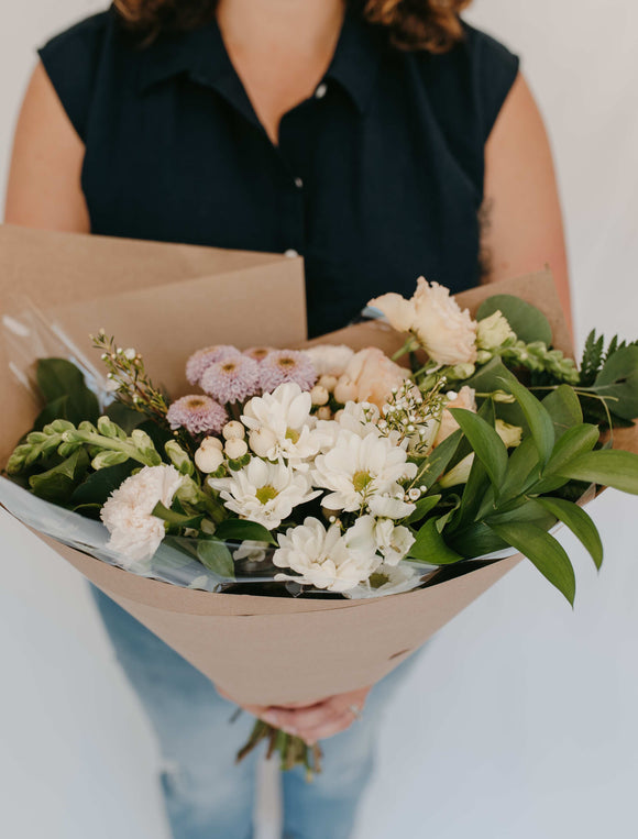 Medium Soft Seasonal Bouquet - Rose and Vine Florals
