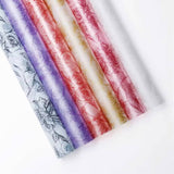 Rose Printing Design Flower Wrapping Paper (20pcs/bag): 3 - Black