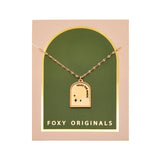 Trust the Magic Necklace: Gold - Rose and Vine Florals