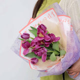 Rose Printing Design Flower Wrapping Paper (20pcs/bag): 3 - Black