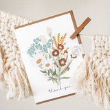 Thank You Card- Wildflower - Rose and Vine Florals