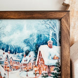 Christmas Village Scene 1 Framed Christmas Sign