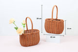 Cute Small Flower Plastic Woven Imitation Basket - Rose and Vine Florals