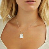 Trust the Magic Necklace: Gold - Rose and Vine Florals
