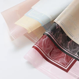 Mulan Edge Flower Wrapping Paper (20pcs/bag): 7 - Maroon