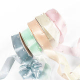 Pearl Beaded Organza Ribbon - 4CM x 10Y: 02 - Light Pink - Rose and Vine Florals