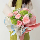Rose Printing Design Flower Wrapping Paper (20pcs/bag): 3 - Black